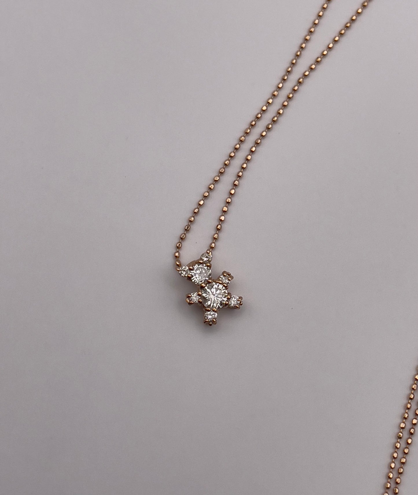 18k Rose Gold Teddy Bear Pendant Necklace